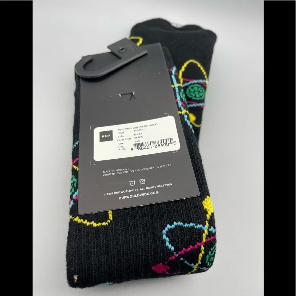 🎉HOST PICK🎉HUF Chemistry Socks, NWT ⚛️ 🧦 🔬 - Picture 5 of 5